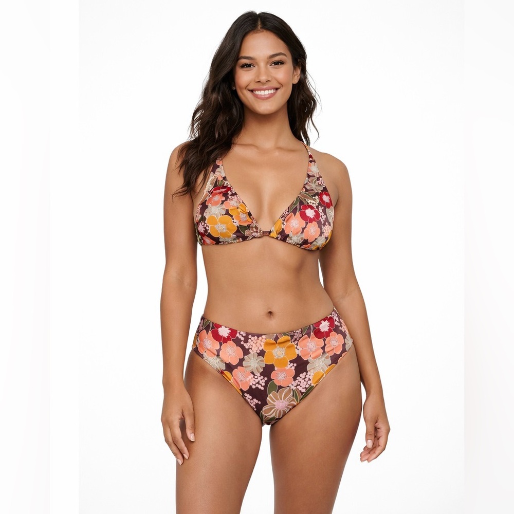🌺 NWT! ZARA Floral Two Piece Bikini Set